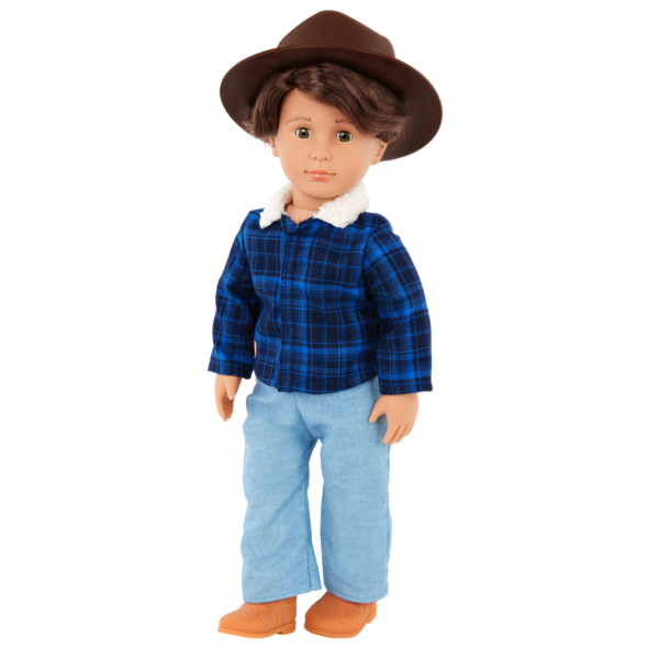 Our Generation 18-inch Boy Doll Dustin in Country Outfit