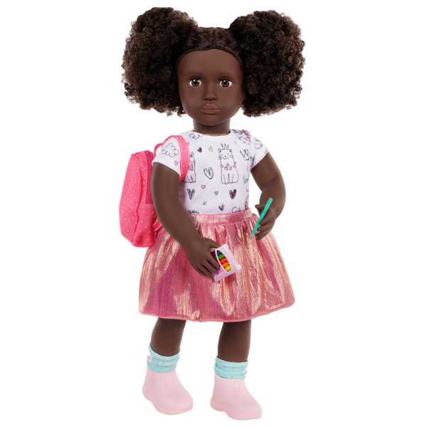 Our Generation Doll Virginia in School Outfit & Backpack