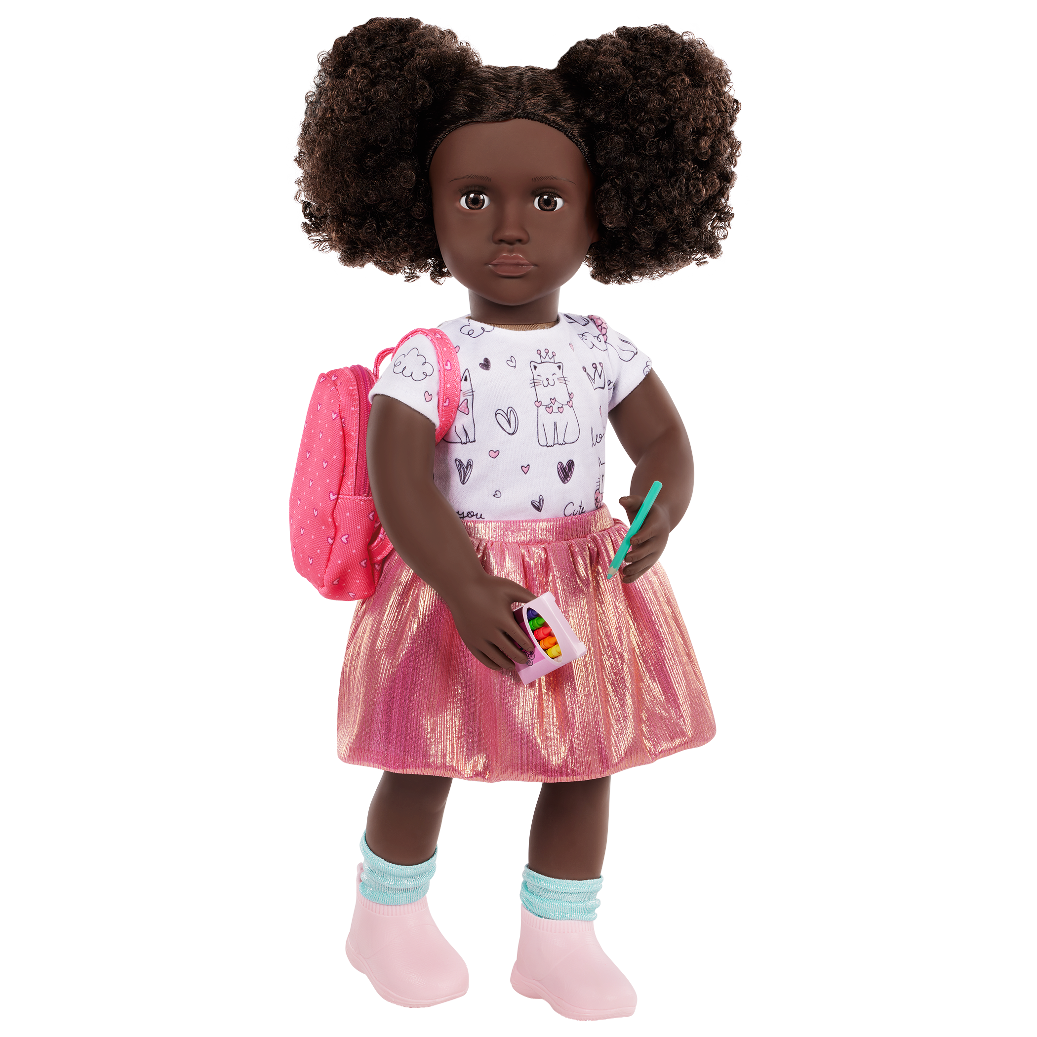 Our Generation Doll Virginia in School Outfit & Backpack