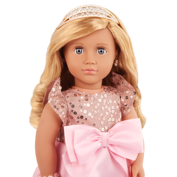 Our Generation 30th Anniversary Doll Allyn with Violet Eyes Blonde Hair & Tiara