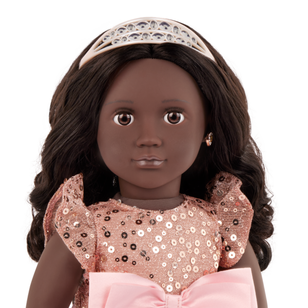 Our Generation 30th Anniversary Doll Adira with Brown Eyes Black Hair & Tiara