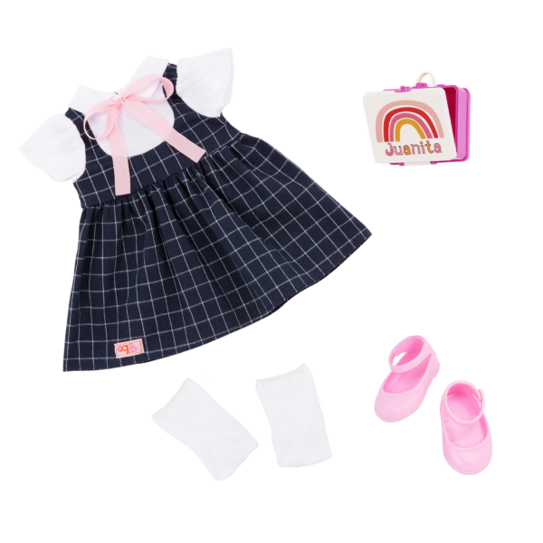 Our Generation Doll School Uniform Outfit & Rainbow Lunch Box Accessory