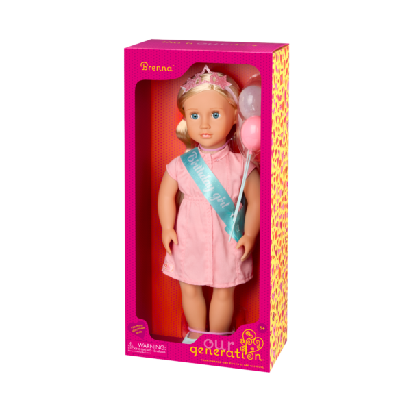 Our Generation 18-inch Birthday Doll Brenna in Packaging