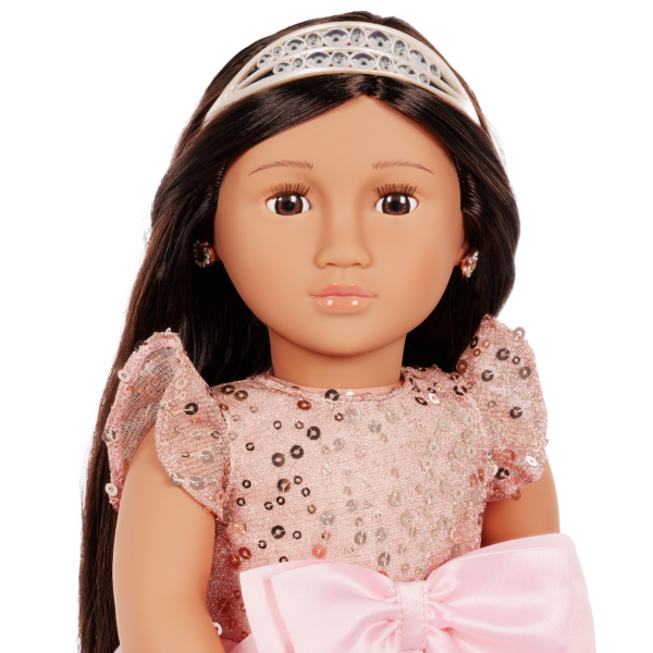 Our Generation 30th Anniversary Doll Ayumi with Brown Eyes Brown Hair & Tiara