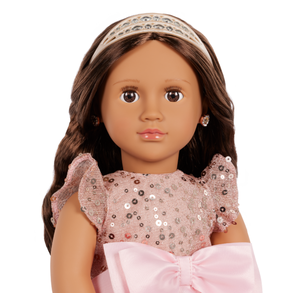 Our Generation 30th Anniversary Doll Arya with Brown Eyes Brown Hair & Tiara