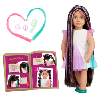 Our Generation 18-inch Rainbow Hair Grow Doll Tina