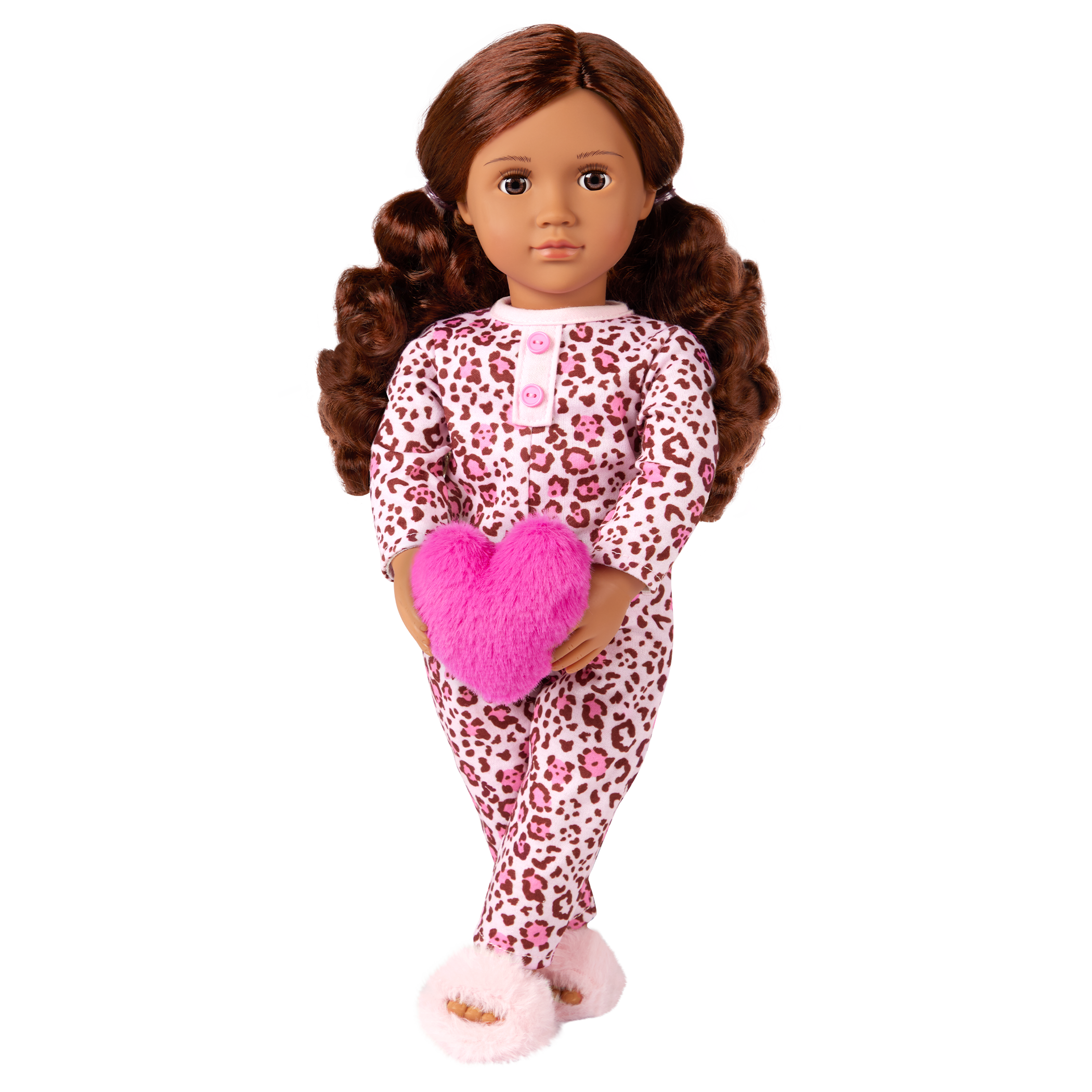 Our Generation 18-inch Doll Gracia in Leopard Pajama Gracia - Image 1