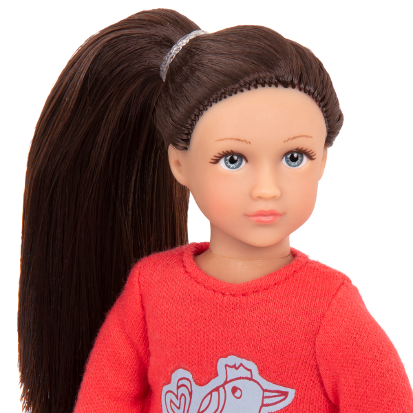 Read and Play Set 6-inch Mini Doll Willow Brown Hair