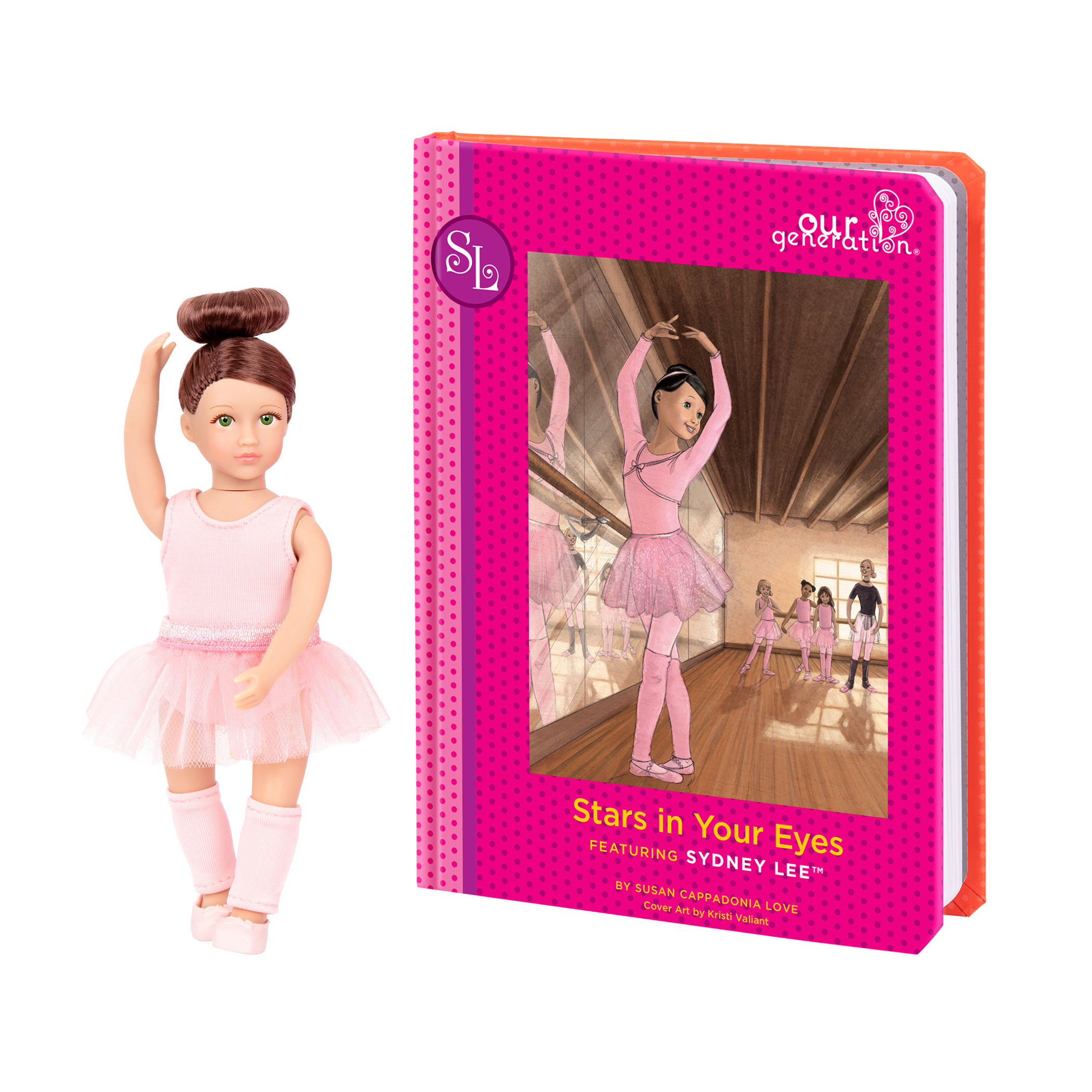 Read and Play Set 6-inch Mini Doll Sydney Lee