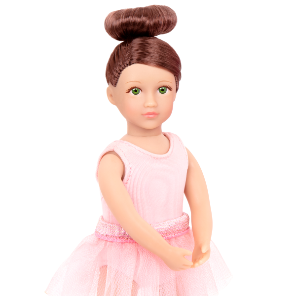 Read and Play Set 6-inch Mini Doll Sydney Lee Brown Hair
