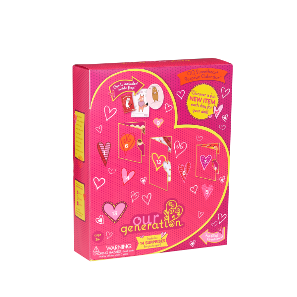 Our Generation Sweetheart Surprise Countdown Calendar for 18-inch Dolls Packaging