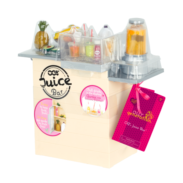 Our Generation Juice Bar Accessory Set for 18-inch Dolls Packaging