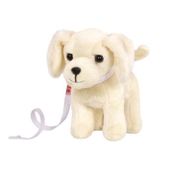 6-inch Posable Golden Retriever Pup for 18-inch Dolls