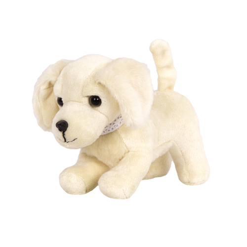 6-inch Posable Golden Retriever Pup Puppy Pet Movable Legs for 18-inch Dolls