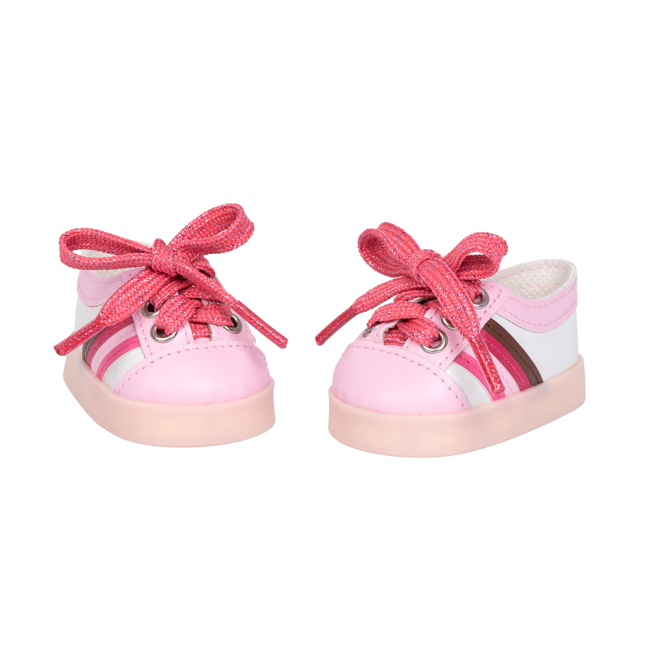 Rainbow Delight Light-Up Shoes for 18-inch Dolls 