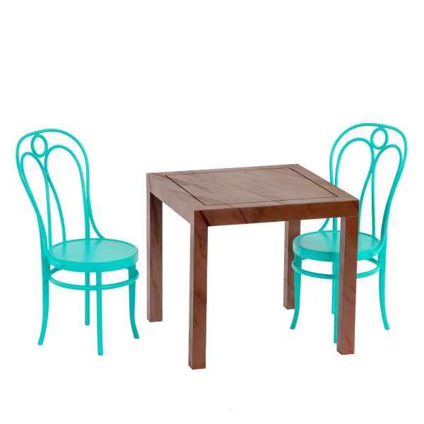 Pizza With You Dining Table Furniture Set for 18-inch Dolls