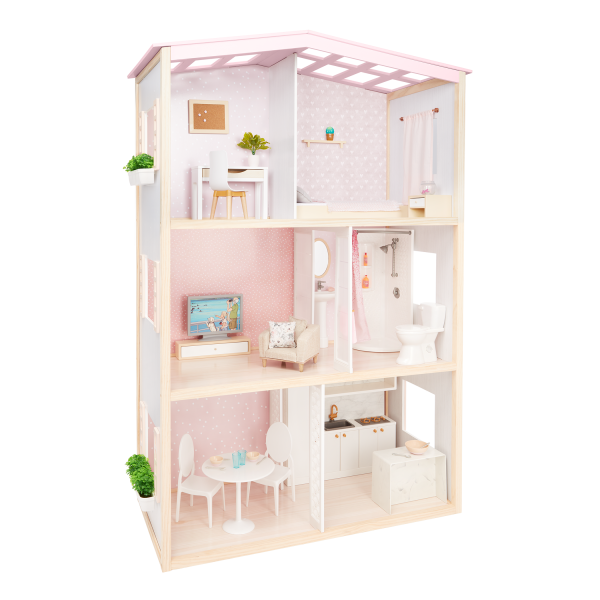 OG Sweet Home Dollhouse Furniture Styling Accessories Playset for 18-inch Dolls