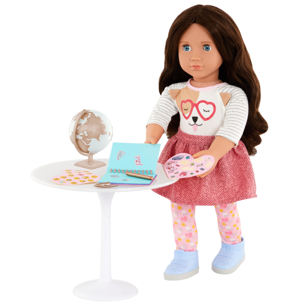 Our Generation Around the World Globe & Travel Journal Set for 18-inch Dolls