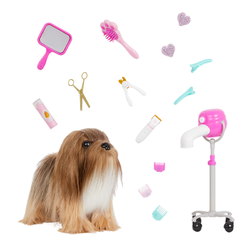Our Generation 6-inch Lhasa Apso Hair Play Pup