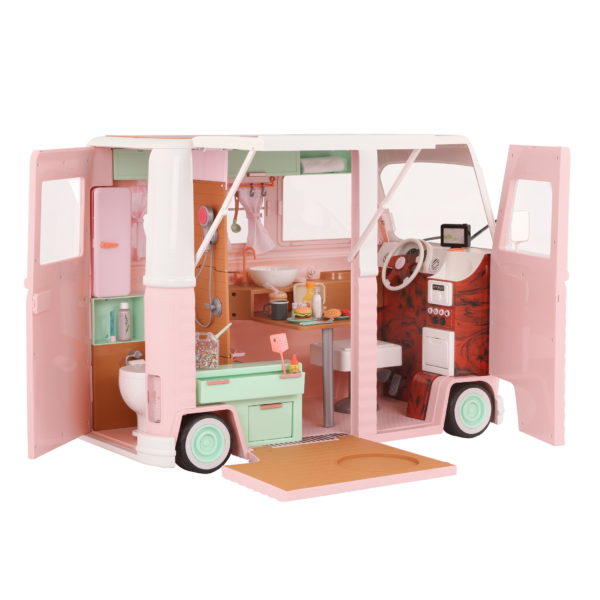Our Generation Doll Camper Open Doors & Panels