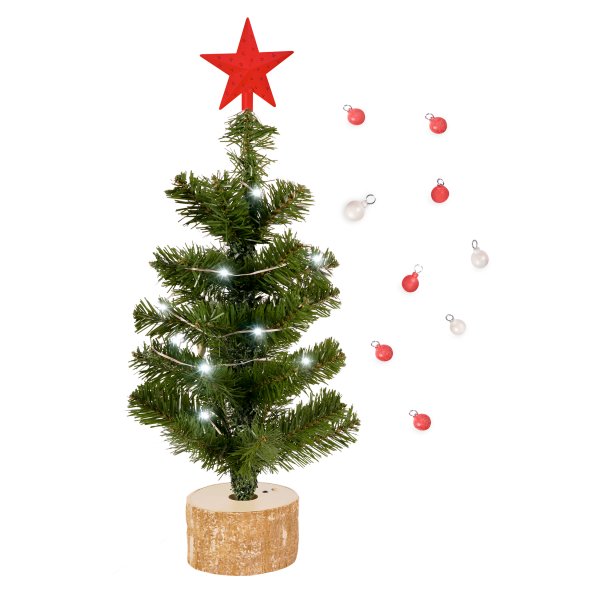 Merry & Bright Holiday Tree for 18-inch Dolls