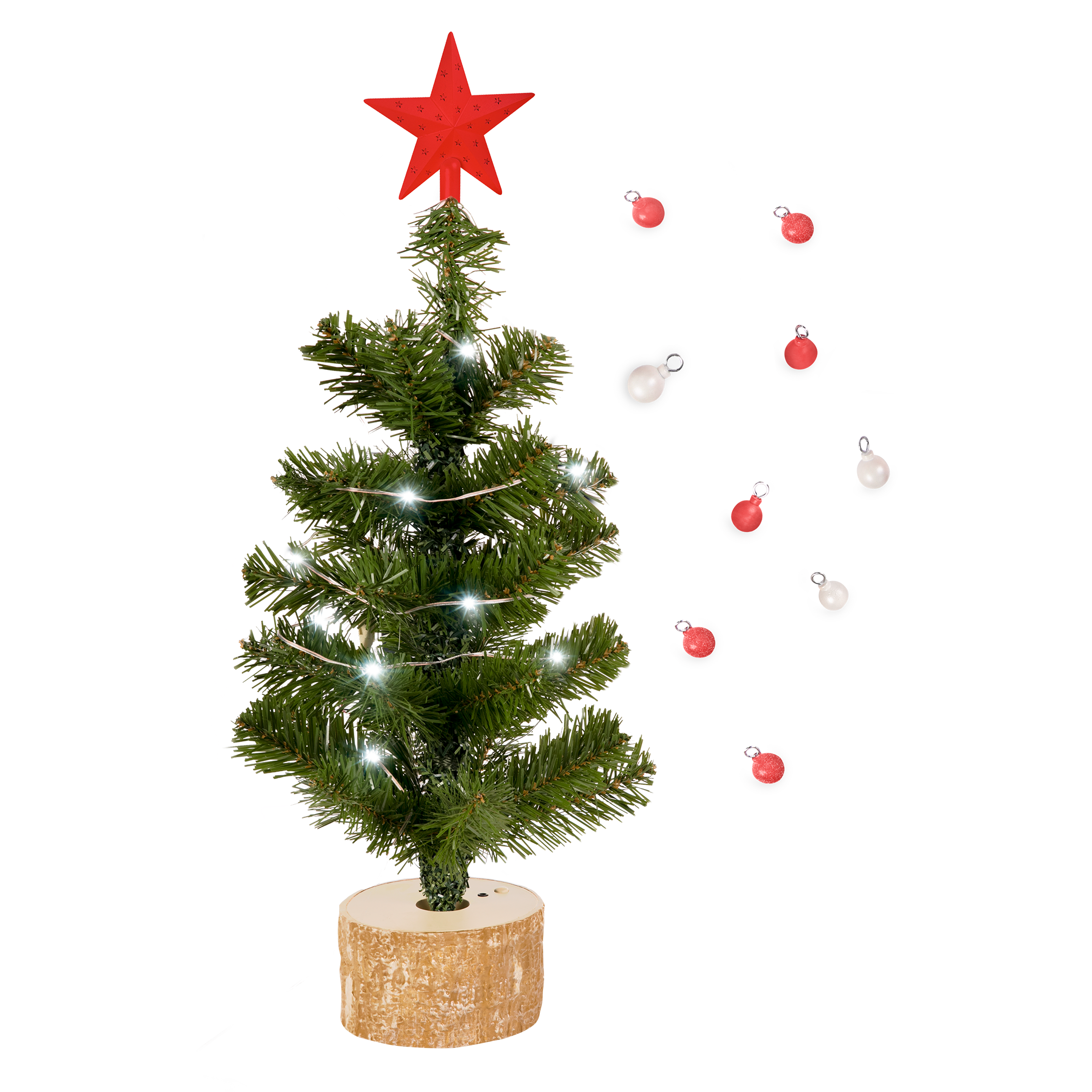 Merry & Bright Holiday Tree for 18-inch Dolls 