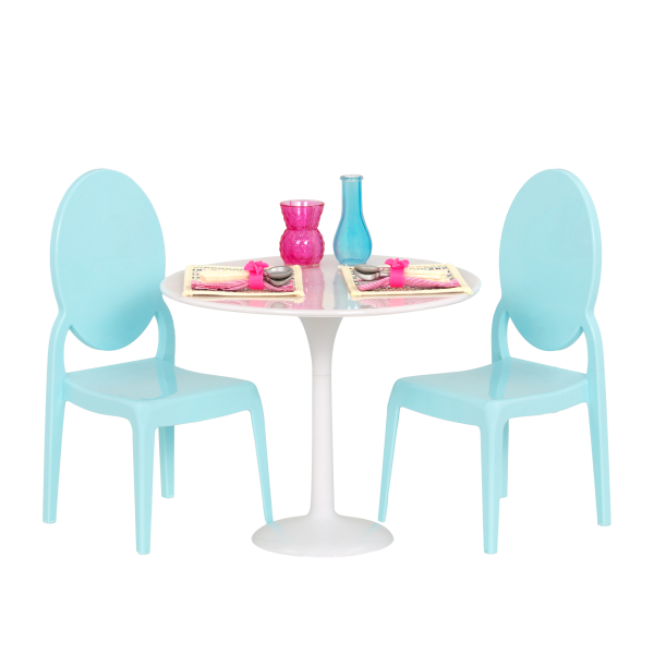 Table for Two Furniture Set for 18-inch Dolls