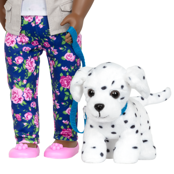 Hop In Dog Carrier Pet Plush Dalmatian Play Food Accessories for 18-inch Dolls