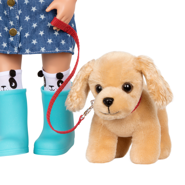 Hop In Dog Carrier Pet Plush Leash for 18-inch Dolls