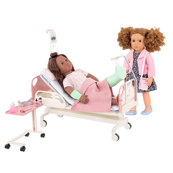 OG Get Well Bed Doctor Set for 18-inch Dolls Mila Keisha