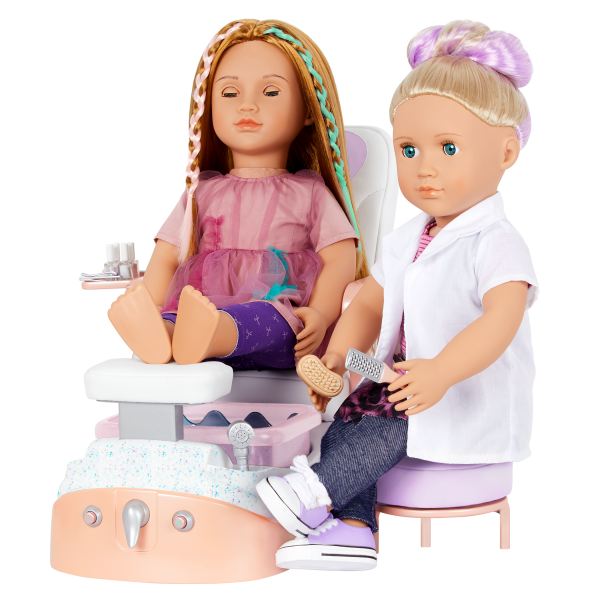 Our Generation Yay Spa Day Chair Music & Water Sounds for 18-inch Dolls