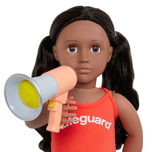 Lifeguard Playset Functional Megaphone for 18-inch Dolls