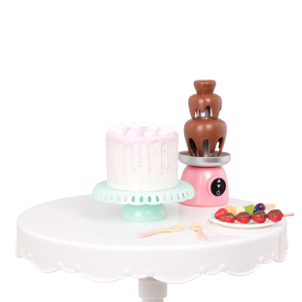 Our Generation Party Time Birthday Cake & Chocolate Fountain for 18-inch Dolls
