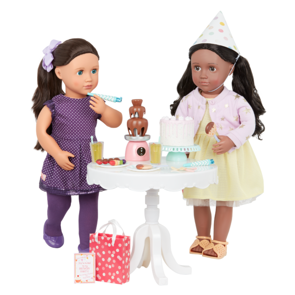 Our Generation Party Time Birthday Set 18-inch Dolls Willow & Aryal