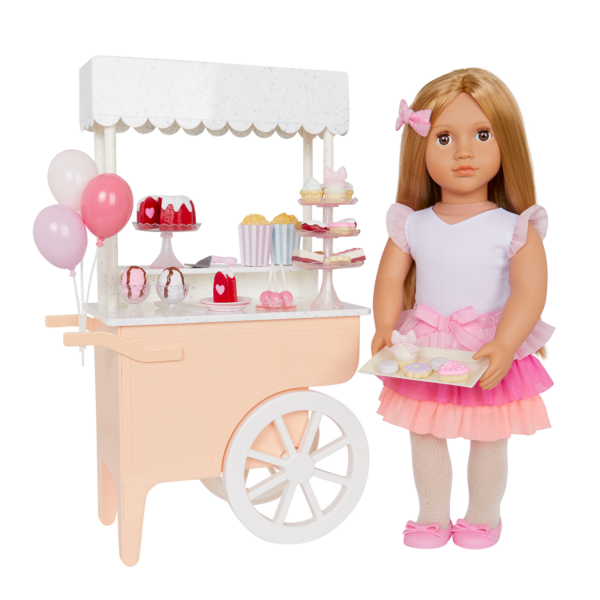 Our Generation Oh So Sweet Dessert Cart 18-inch Doll Accessories