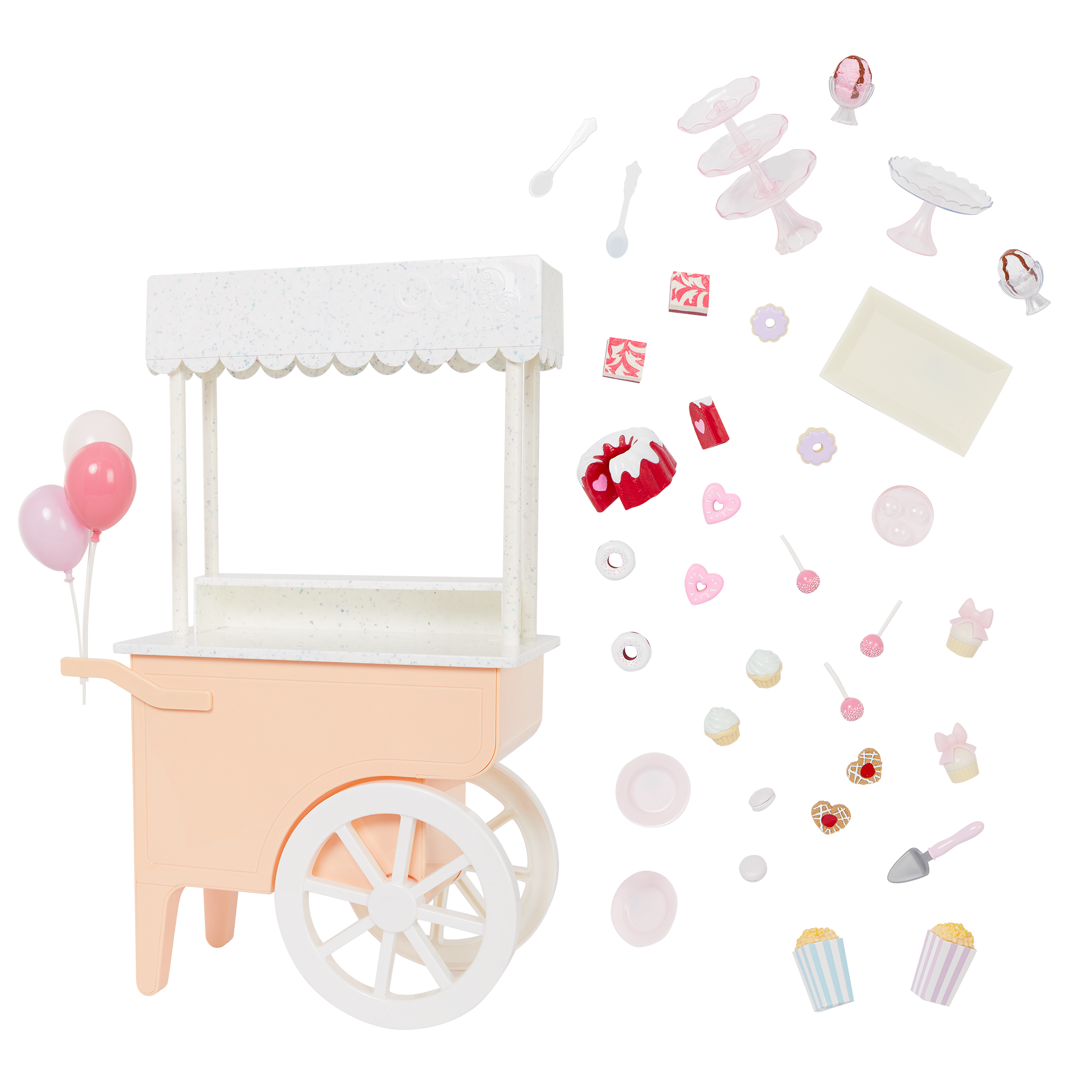 Our Generation Oh So Sweet Dessert Cart for 18-inch Dolls 