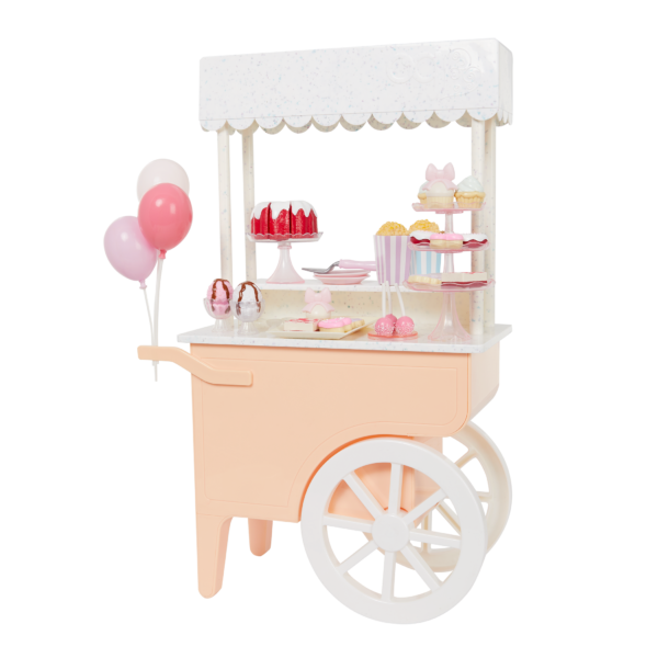 Our Generation Oh So Sweet Rolling Dessert Cart for 18-inch Dolls