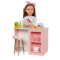 Our Generation Cooking Island Kitchen Counter Playset for 18-inch Dolls