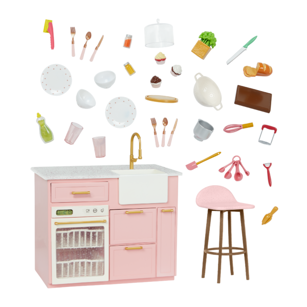 Our Generation Cooking Island Kitchen Playset for 18-inch Dolls