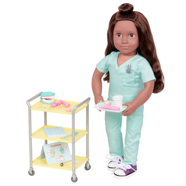 Our Generation Absotoothly Awesome Dentist Toys 18-inch Doll Keisha