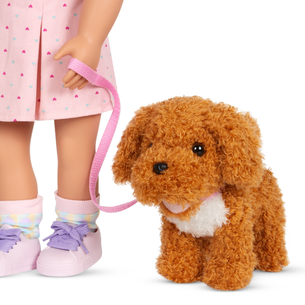 Our Generation Hop In Dog Carrier Pet Poodle Stuffed Animal Toy 18-inch Dolls