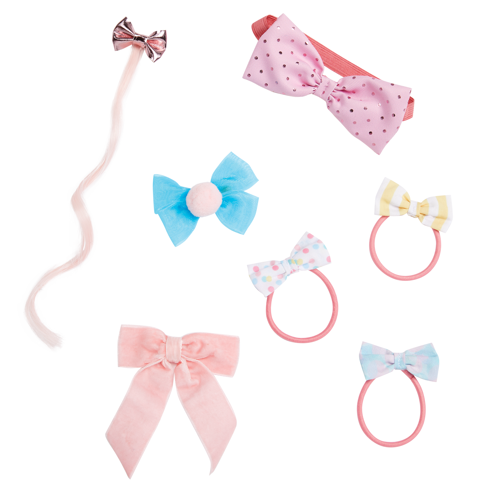Our Generation Beauty Bows Hair Accessories for Kids & 18-inch Dolls 