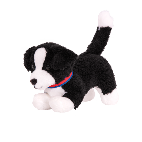 Our Generation Border Collie 6-inch Dog Plush Posable Legs