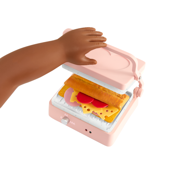 Our Generation Panini Presto Sandwich Maker Play Food Set for 18-inch Dolls