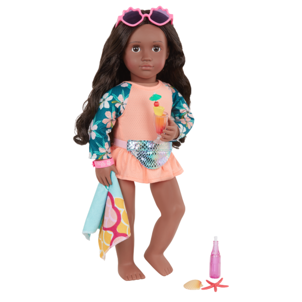 Our Generation 18-inch Doll with Beach Accessories
