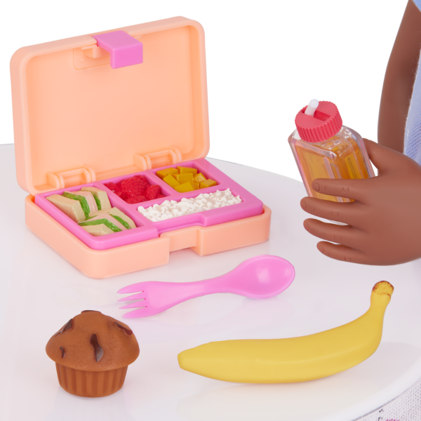 Our Generation Out to Lunch School Bento Lunchbox Play Food Set for 18-inch Dolls