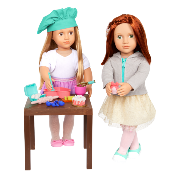 Our Generation 18-inch Dolls Thea & Cambi Baking
