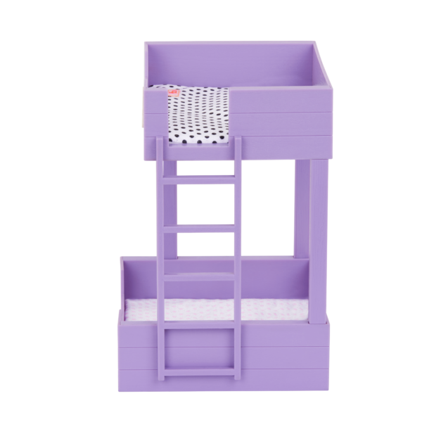 Our Generation Purple Bunk Bed for Pets with Built-in Ladder