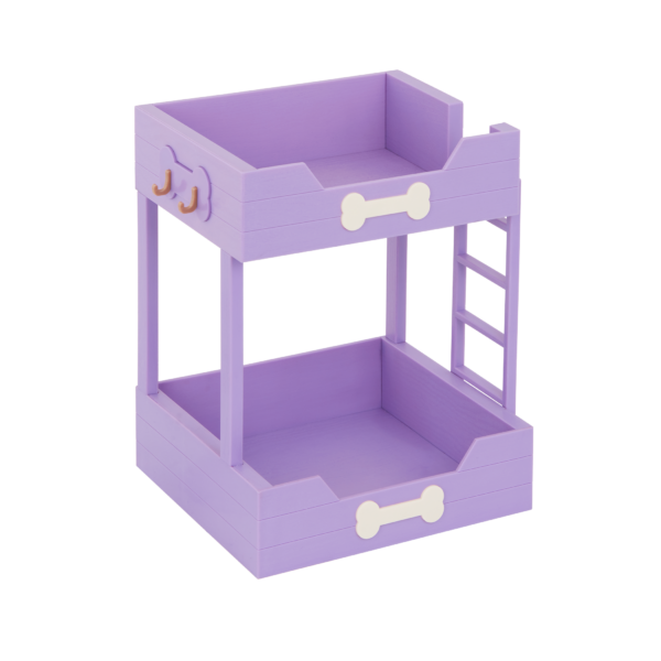 Our Generation Purple Bunk Bed for Pets with Dog Bone Details