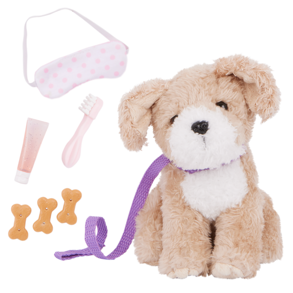 Our Generation 6-inch Pet Dog Plush & Bedtime Accessories